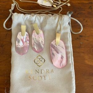 Kendra Scott Inez Pendant Necklace and Earrings